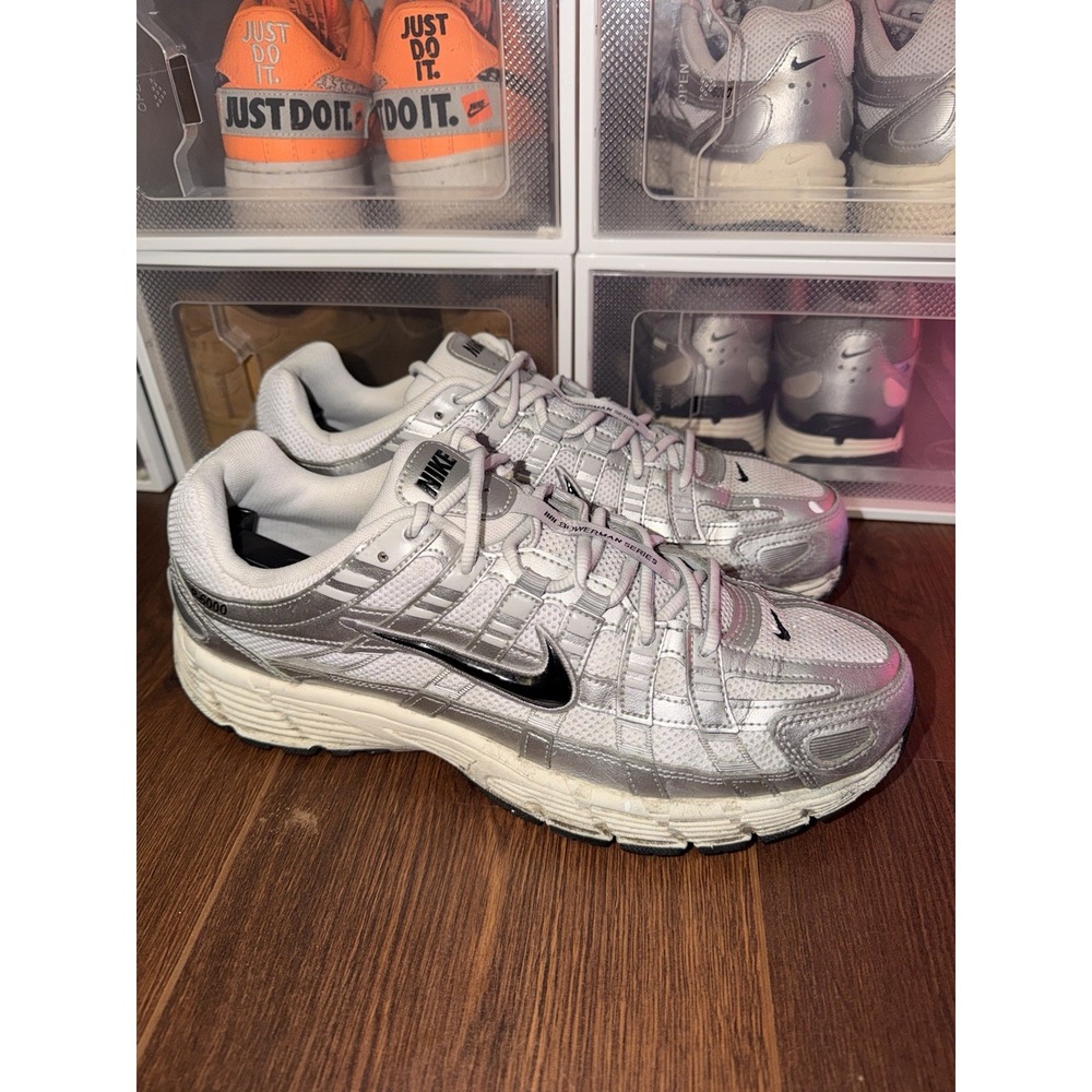 Size 11.5 - Nike P-6000 Metallic Flat Silver CD6404-105